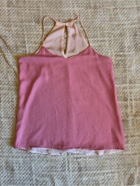 Reversible Pink Halter Tank Top Blush Bubblegum 4 Way Wear Top